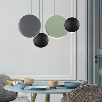 Skandinavijos šiuolaikinės sieniniai šviestuvai minimalistinio kambarį valgomasis pakabukas lempa, baras kūrybos Pusmėnulio šviesos Šviestuvai