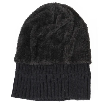 2020 m. žiemos vyrų kepurę žiemą laišką etiketės aksomo storio vyrų ir moterų megzti skrybėlę lauko šiltas sustorėjimas atsitiktinis dizaino vyriški žirniai