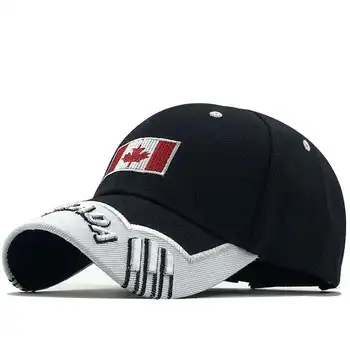 Nauji vyriški beisbolo kepuraitę Kanados Vėliava Vyrų žvejybos Beisbolo kepuraitę Kanados Skrybėlę Mens Snapback Kaulų Reguliuojamas Unisex Beisbolo Kepurę